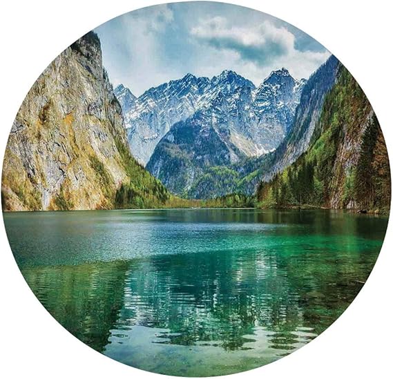 Mantel ajustable de poliéster con bordes elásticos, para mesas redondas