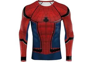 HIMIC E77C 3D Super Hero Close-Fitting Quick-Drying Elastic Sport Cosplay T-Shirt Long Sleeve
