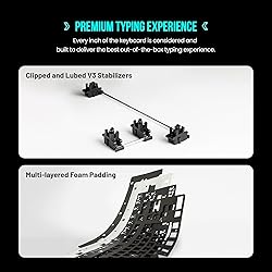 TECWARE Phantom+ 104 Mechanical Keyboard, RGB LED