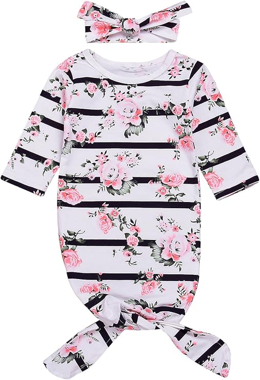 floral sleepers baby girl