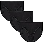 Vanity Fair Women's Illumination Hi Cut Panties, Silky Stretch & Satin Trim