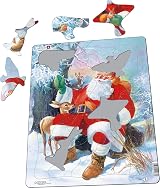 Larsen JUL7 Santa Claus Animals 32pc Boxless Tray Frame Jigsaw Puzzle view 7