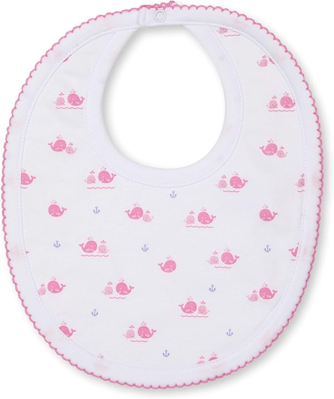 Kissy Kissy BabyGirls Infant Breaching Whales Print Bib