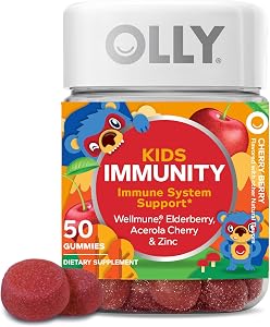 OLLY Kids Immunity, Immune Support Gummy ,* Cherry Berry - 50 Count