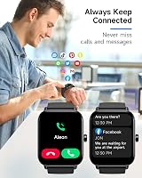 TOOBUR Smart Watch Men Women Alexa Built-in 1.8" HD IP68 Waterproof Fitness view 6