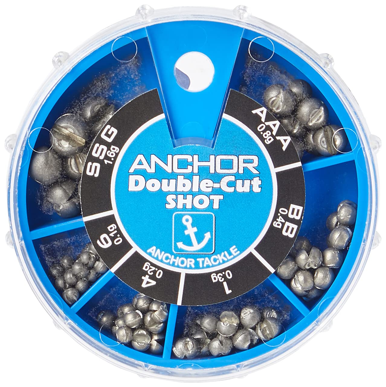 Anchor Tackle Double-Cut 6 Division Dispenser - Regular Sizes - Blue, l