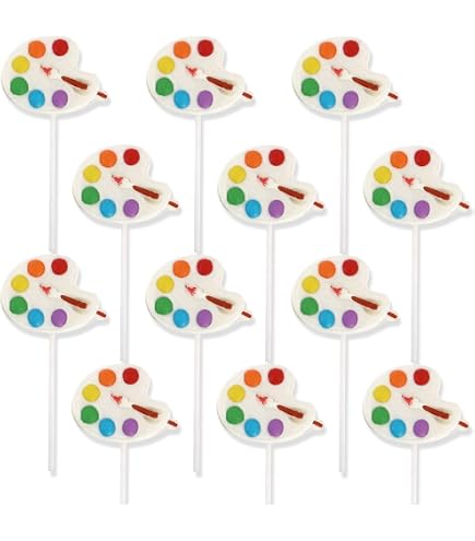 Slime Cupcake Topper – 24 Stück Bunte Deko Für Kunst-Party, Geburtstag Oder Babyparty – Vorgeschnitten Und Mit Stielen