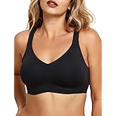 COMFELIE Wireless Seamless Support Bralette Ultra-Comfort Sleep T-Shirt Bra for Large Breasts