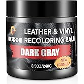 JAYSDOM Leather Recoloring Balm, Leather Repair Kit, Leather Dye, Leather Color Restorer, Leather Scratch Remover, Leather Couch Paint, Repair, Leather Scratch Repair, Leather Restorer(Dark Gray)