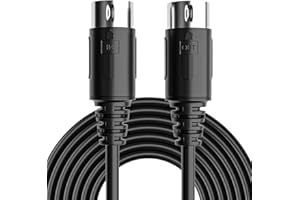 VKheroKV MD-PRO 1 Pack 5 Pin DIN MIDI Cable OFC Wire for Keyboard, Rack Synth, Sampler, Sound Source and Other Music Gear. MD-PRO 1 Pack (3Feet)