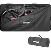 Rhinowalk 29 Inch Folding Bike Bag Waterproof Bicycle Travel Bag Bike Transport Bag for Cars Train Air Travel Bicycle Transport Case (29 inch-Black)