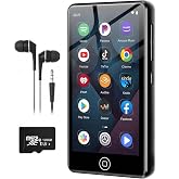 AGXOV 144GB MP3 Player with Bluetooth and WiFi, Android Music Player for Amazon Music,Pandora, Audible. 4.02" Touchscreen,Speaker,Supports Play Store,Up to 512GB