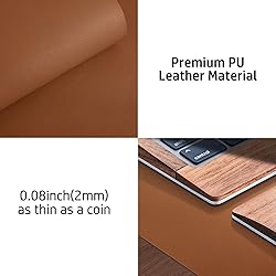 Aothia Leather Desk Pad Protector, Mouse