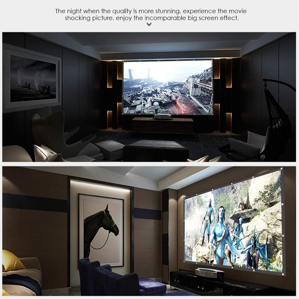 IGREAT 200 inch Portable Outdoor Projector Screen, 16:9 Folding HD Big Size Movie Screen for Home Theater Office Presentation: Office Products