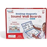 hand2mind Desktop Magnetic Sound Wall Boards, Set of 6, Ages 5+ | Letter Sounds, Phonemic Awareness, Speech Therapy Materials, Science of Reading Manipulatives, Teacher Supplies for Classroom