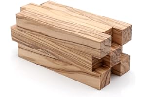 DICHA Bethlehem Olive-Wood Pen Blanks for Turning-Pen Blanks for Woodturning Burl-3/4" x 3/4" x 5" (9 Pack)
