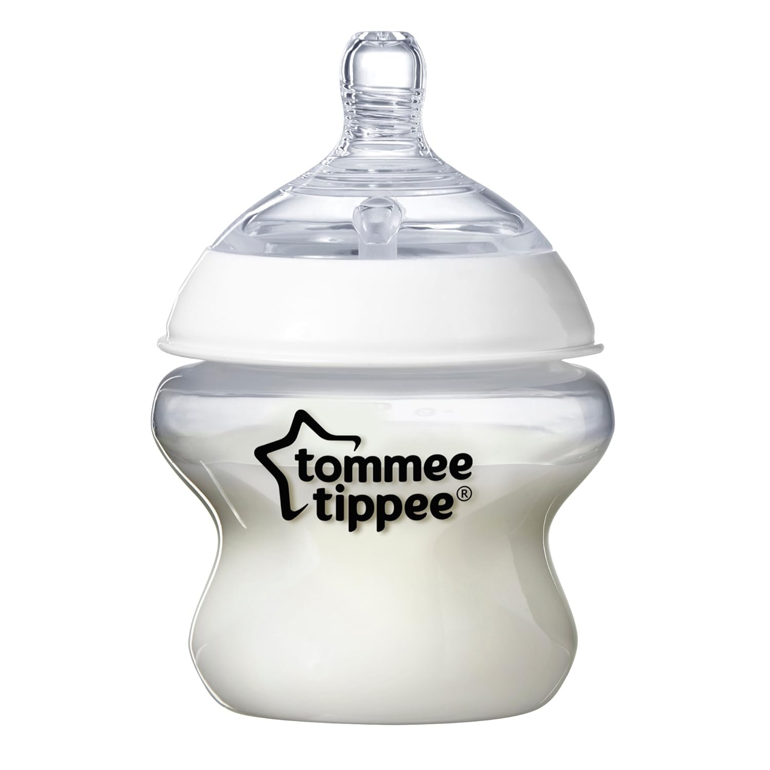 Tommee Tippee Closer to Nature Baby Bottle, Anti-Colic, Breast-like Nipple, BPA-Free - Extra Slow Flow, 5 Ounce (4 Count), Translucent (522568) : Baby