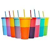 Alohastarttg Color Changing Cups, 9 Pack 24oz
