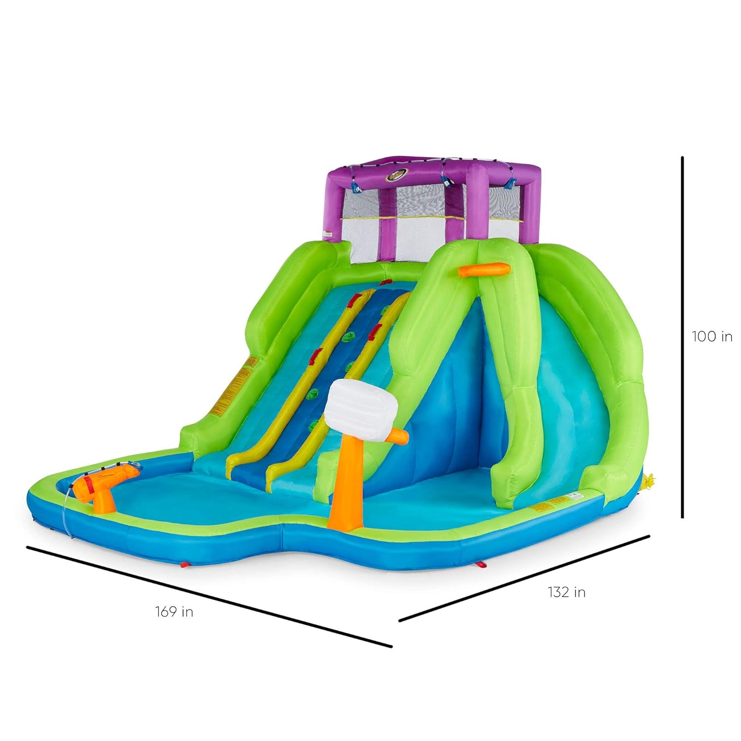 magic time triple blast water slide