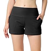 ALWAYS Women's High Waisted Spandex Shorts - Active Stretch Workout Bottoms for Yoga Running or Daily