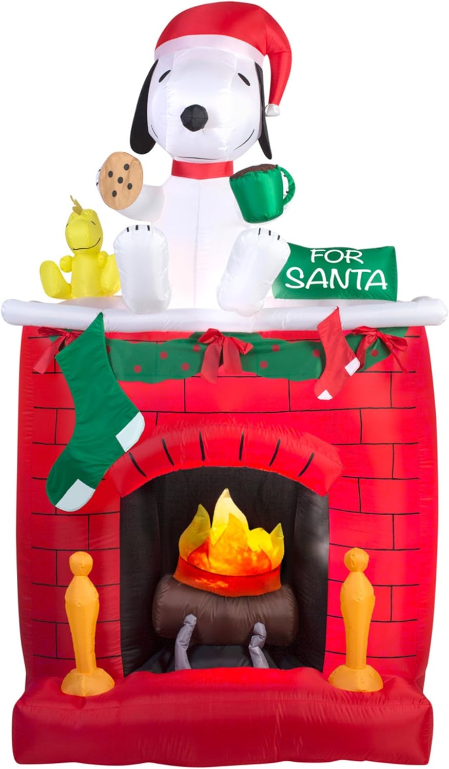 Amazon.com: Snoopy Christmas 7ft Lighted Inflatable: Garden &amp; Outdoor