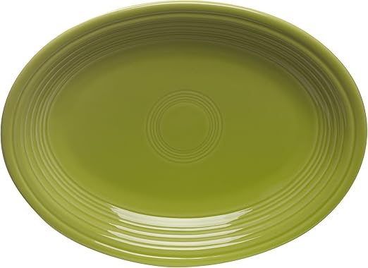 Amazon Com Fiesta 9 5 8 Inch Oval Platter Lemongrass Fiestaware Lemongrass Platters