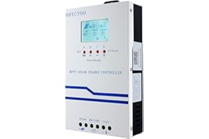 OOYCYOO MPPT Solar Charge Controller 60 amp, 12V 24V 36V 48V Auto 60A Solar Panel Charge Regulator, Max 160V Input with LCD Display for Lead-Acid Sealed Gel AGM Flooded Lithium Battery…