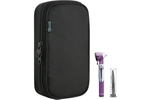 Beautyflier Led Pocket Otoscope Storage Bag, Durable Storage Case Compatible with Zyrev Otoscope, Travel Case for Ear Infection Detector, Easy to Organize Your Otoscope and Accessories (Bag Only)