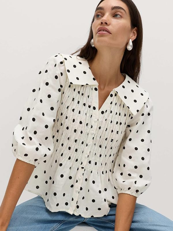 Camicia Regular Fit Avorio Mix 38