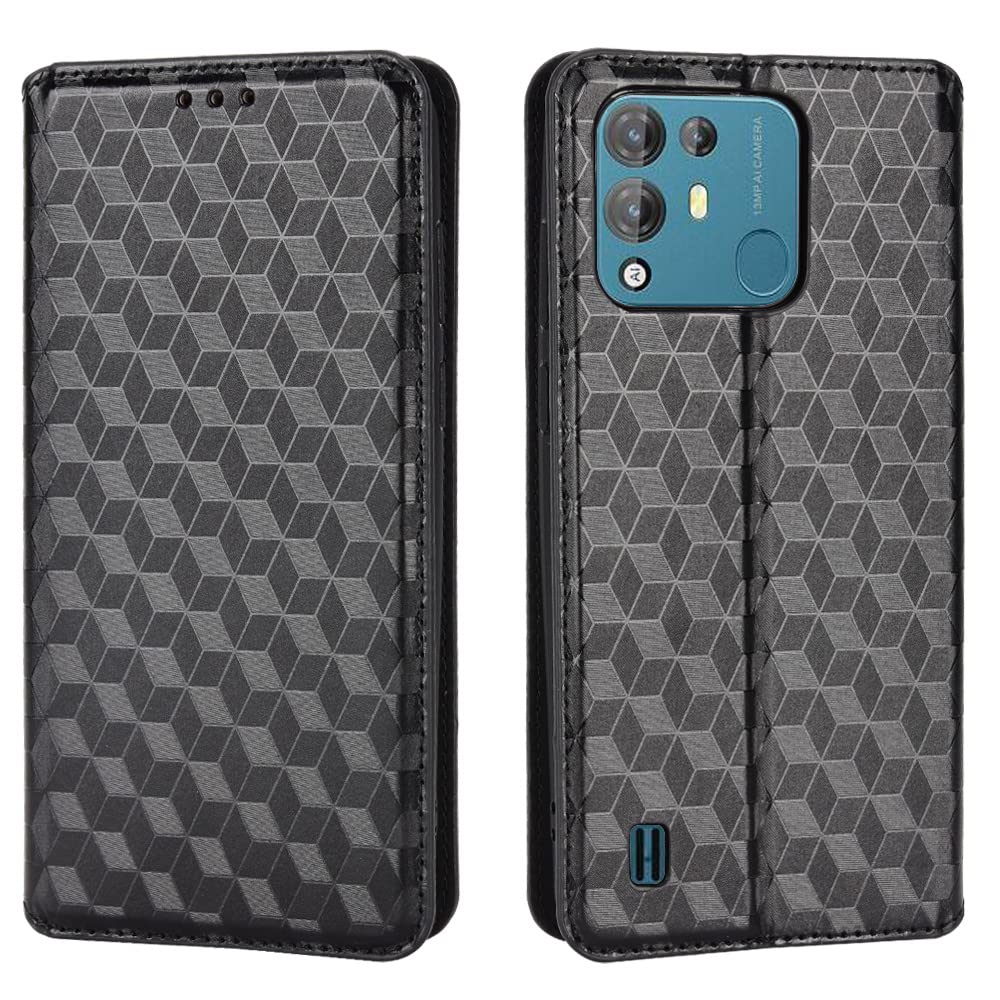 BaiFu Case for Blackview A55 PRO Wallet Case, PU Leather Magnetic Closure Flip Case Phone Case Compatible with Blackview A55 PRO, Square1