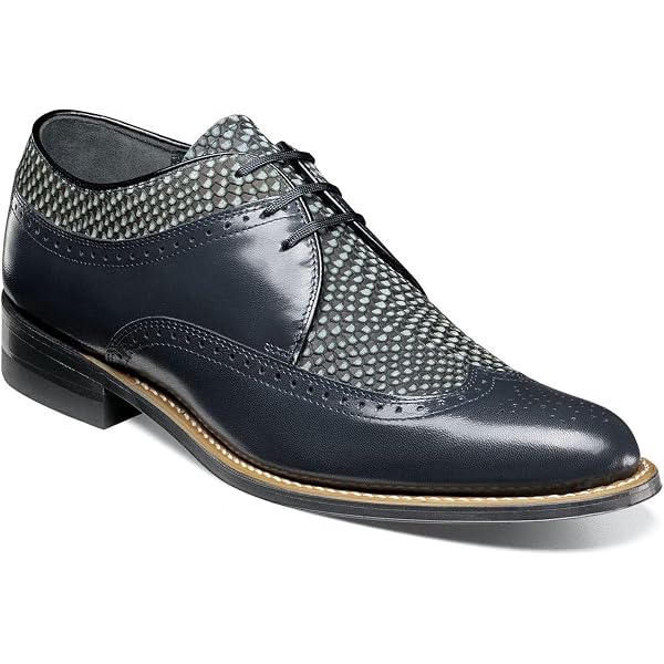 Stacy Adams Men\'s Macarthur Wingtip Oxford Dress Shoe Black Size US 11M EU 44 Man main image 4