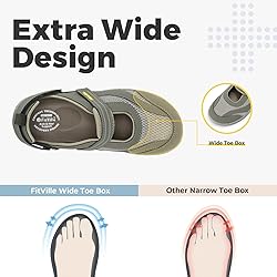 FitVille Diabetic Shoes for Women Extra Wide Width