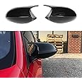 E92 Mirror Cover, ABS Gloss Black Mirror Cover for BMW 3 Series E90 E92 E93, 2006-2009