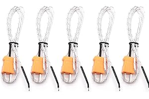 Xiaoyztan 5 Pcs -50 to 400 Celsius Mini K-Type Thermocouple with 3.1 Feet Cable Temperature Measuring Sensor Thermocouple Probe
