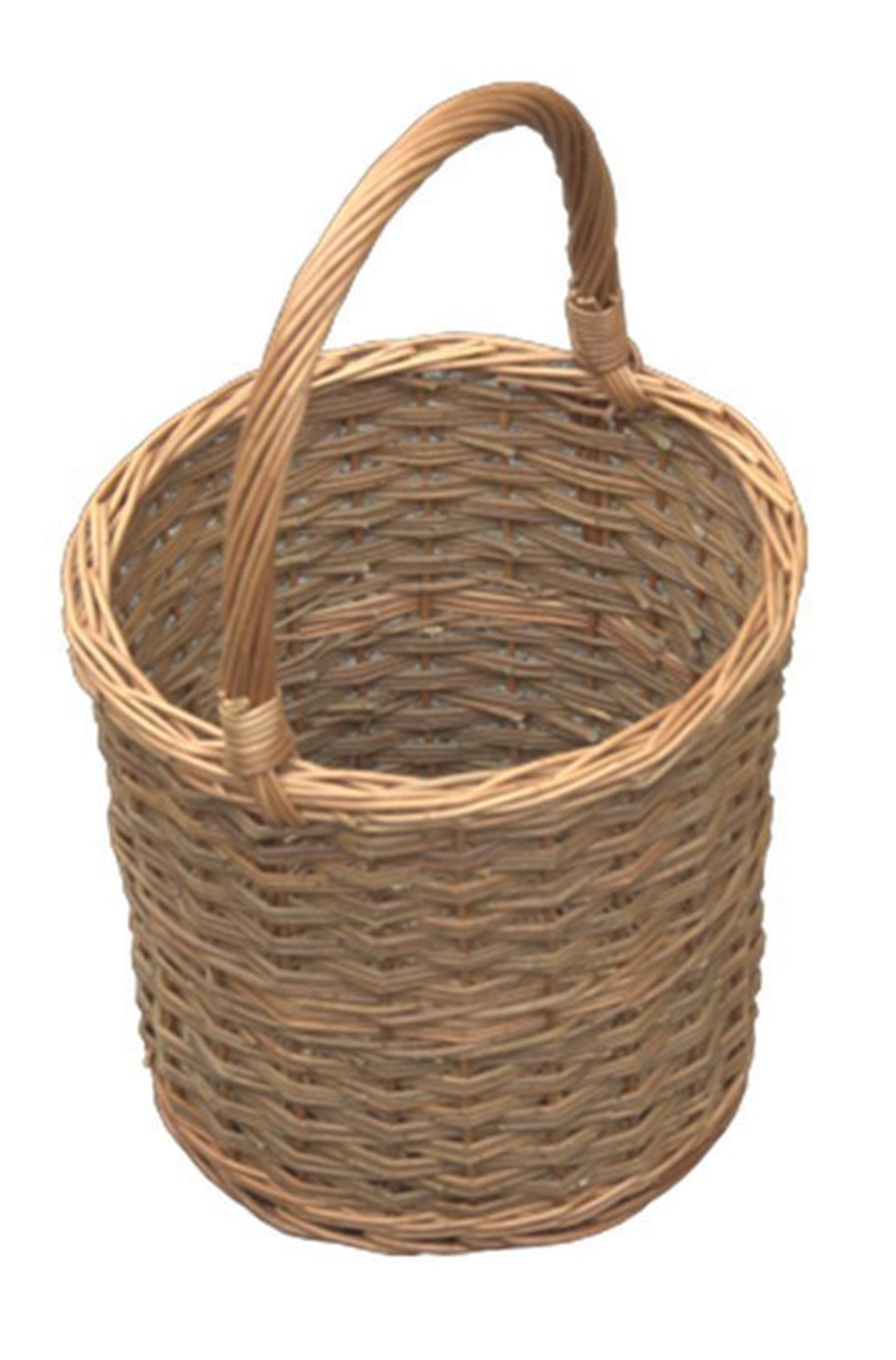 Red Hamper Yorkshire Barrel Shopping Basket, Wicker, Brown, 30 x 30 x 31 cm