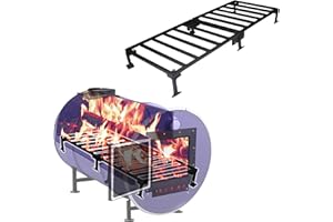 Sonret Burn Barrel Grate Perfect for 30-55 Gallon Barrel Metal Barrel - Grate for Wood Stove Camping Equipment Barrel Stove Kits - Barrel woodstove kit for Emergency Heating & Cooking and Survival……
