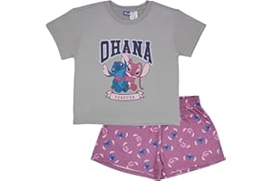 Disney Princess, Lilo & Stitch, Minnie Mouse Girls Boxy T-Shirt and Short Sets - Lightweight Summer Outfits for Kids