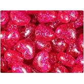 BeadTin Bright Pink Sparkle 18mm Heart Plastic Pony Beads (24pcs)