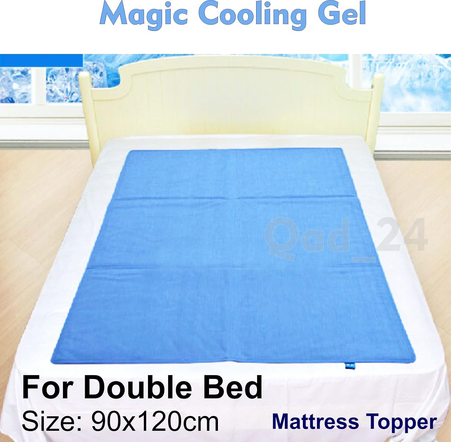 Magic Cooling Gel Blue Cool Pad Mat Orthopedic Mattress Topper Small