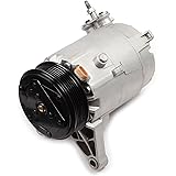 cciyu AC Compressor with Clutch Fit for Chevrolet Impala 3.5L 3.9L 2006 2007 2008 2009 2010-2011 A/C Air Conditioner Compressor Replaces 1521471,10361040 6 Grooves CVC