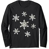 Vintage Snowflakes Long Sleeve T-Shirt