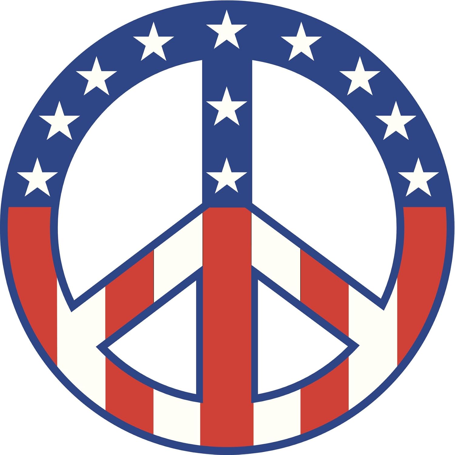 Amazon Com American Flag Peace Sing Symbol Stars Stripes Red