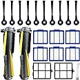 Accessories Kit for Shark IQ RV1001AE, Shark AV911S EZ, AV1010AE RV1000 RV1001 AV970 AV993 AV1002AE UR1000SR UR1005AE Robot Vacuum Cleaner,2 Main Brush,6 Filters,10 Side Brushes,2 Pre Filter