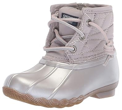 silver sperry duck boots