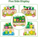 KMTJT Montessori Wooden Farm Sorting Toy for 1 2 3 Years Kids view 2