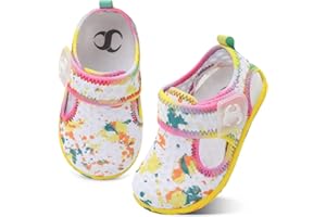 Scurtain Kids Toddler Water Shoes Quick-Dry Aqua Socks for Baby Boys Girls Toddler Beach Shoes Swim Shoes with Non-Slip Sole