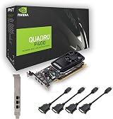 PNY NVIDIA QUADRO P400 2 GB DVI Graphics Card Black view 2