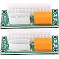 Soaying 2 Pack Dual PSU Multiple Power Supply Adapter,Add2Psu ATX 24 Pin to Molex 4Pin Connector for BTC Miner