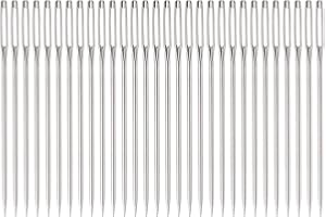 HARFINGTON 30Pcs Large Eye Needles 2" Stitching Needle Hand Sewing Embroidery Needle Stainless Steel for Leather Cross Stitch