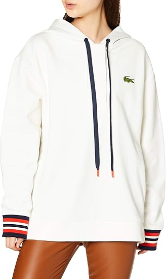 Amazon ラコステ スウェット 公式 Made In Franceオーガニックコットンスェットパーカ レディース トレーナー パーカー 通販